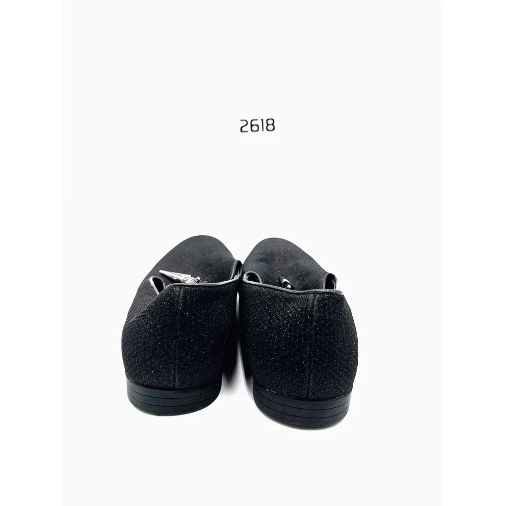 Giorgio Brutini Signature Collide Men's Loafers 10.5M Black Gold Metallic Shoes‎